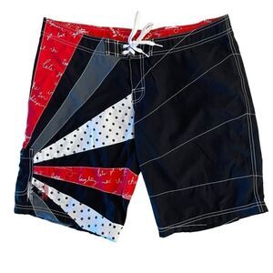 Billabong Women's Swimwear Polka Dot Boardshorts Multicolour Size 34